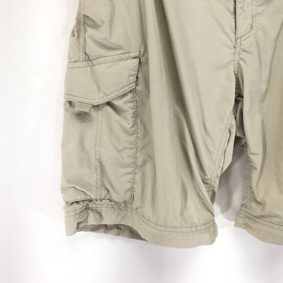 Columbia Omni-Shade Cargo Shorts Men's Size 36 Waist Beige Trail Hiking Outdoor - Picture 3 of 13